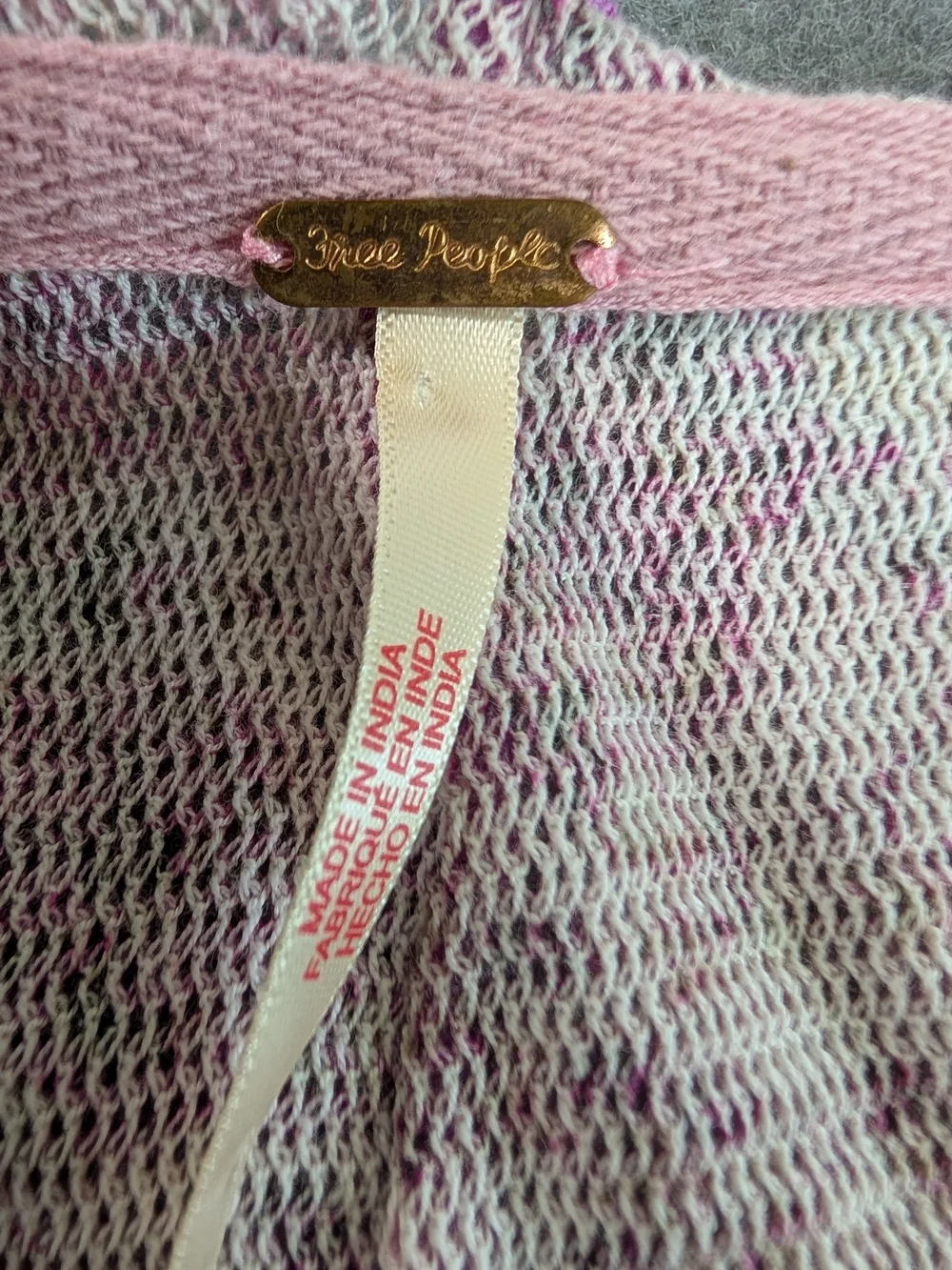 Free People Pink Floral Sheer Mesh Smocked Cap Sleeve Top XL